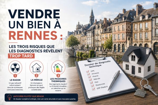 Vendre un bien à Rennes : les trois risques que les diagnostics révèlent trop tard
